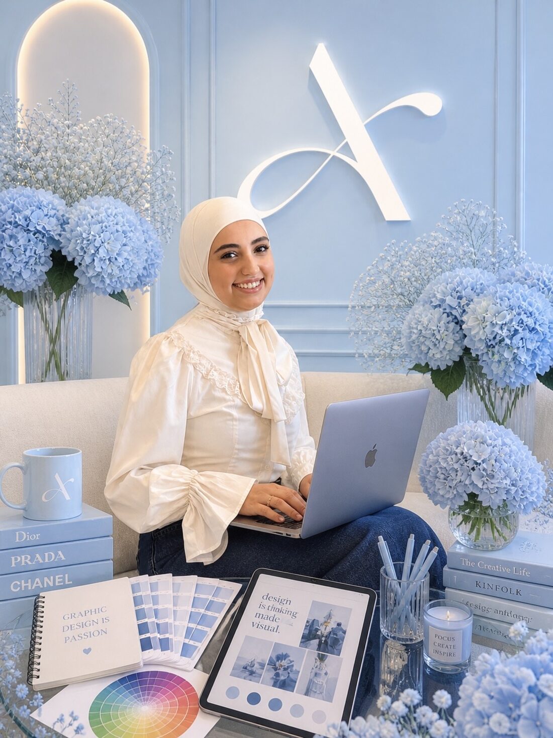 Alaa at work